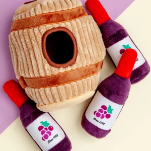 Wine Barrel Puzzle Hunter Interactive Dog Toy