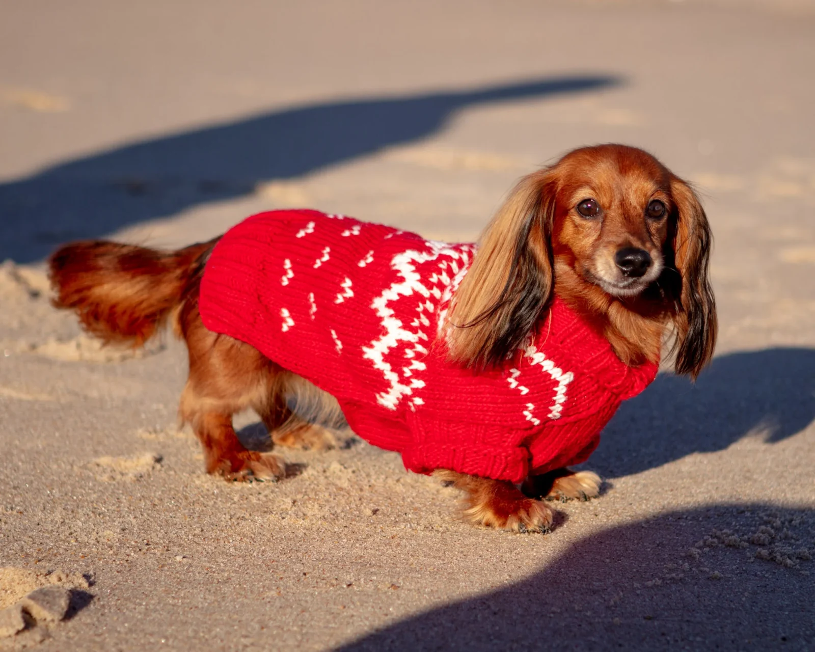 Warm-All-Winter Happy Handknit Snowflake Sweater (CLEARANCE) - Image 2