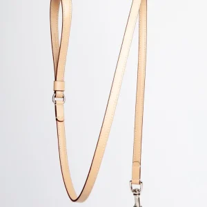 Leather Dog Leash in Vanilla (Made in Italy)