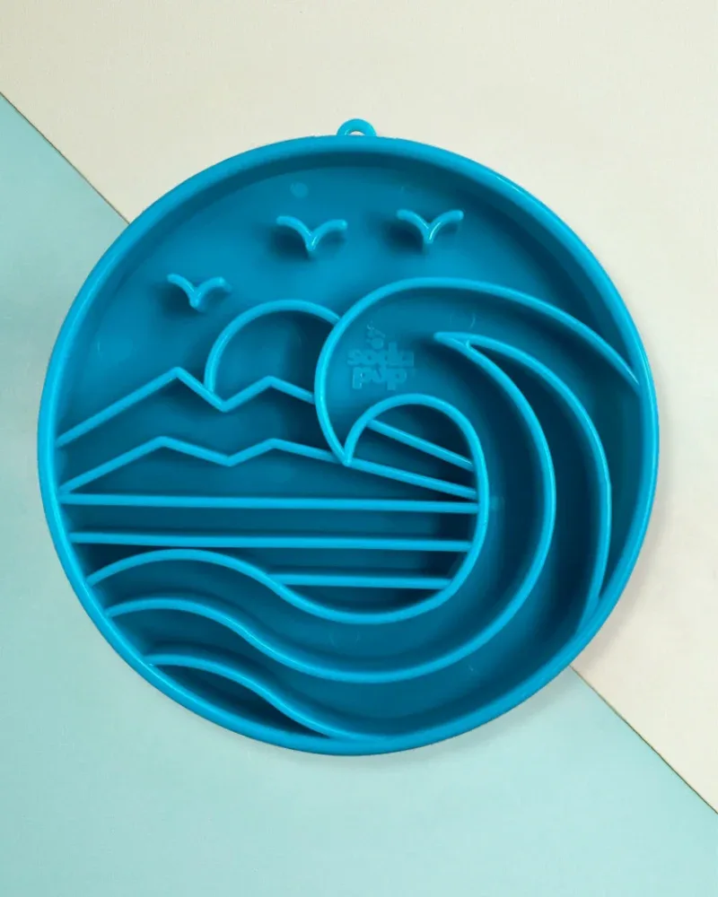 Baja Shallow Slow Feeder Dog Bowl (Made in the USA) FINAL SALE