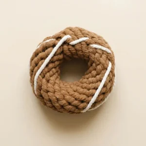 Handmade Donut Rope Dog Toy