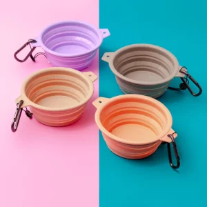 Rubber Collapsible Travel Dog Bowl (Single)
