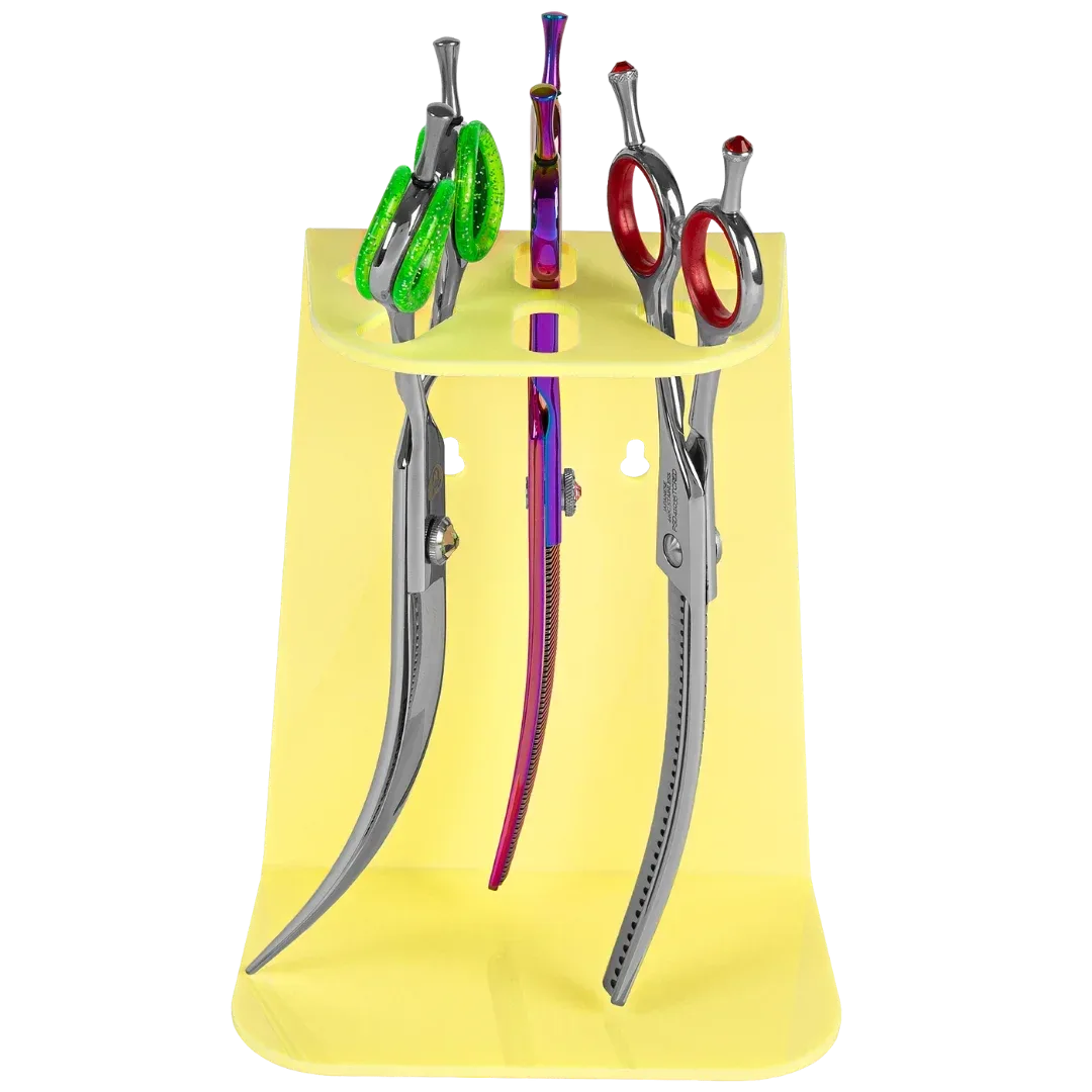 6 Scissor Tabletop and Wall Mount Holder Yellow by PetStore.Direct - Image 2