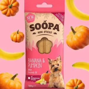 Banana & Pumpkin Dental Dog Sticks (Small Dogs)