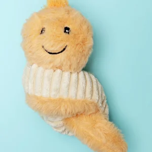 Bert the Earthworm Squeaker Ball Dog Toy (7")