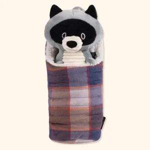 Racoon Camp Pal Crinkle & Squeaker Dog Toy