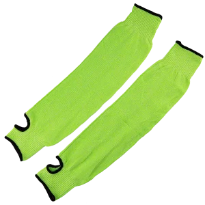 Set of 2 Green Cut Resistant 18" Sleeves For Cat Protection