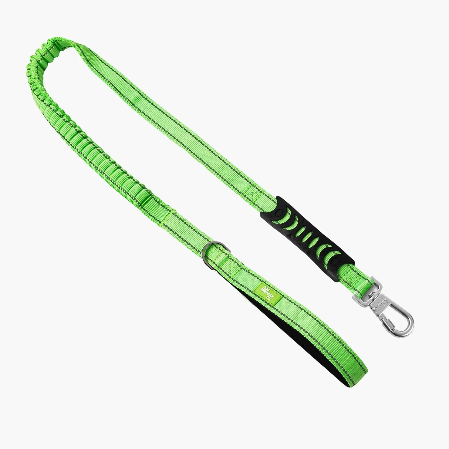 Bungee Dog Leash - Neon Green