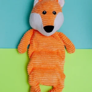 Fox Corduroy Squeaky Dog Toy