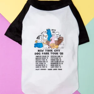 *NYC Dog Park Tour* Graphic Dog T-Shirt (FINAL SALE)