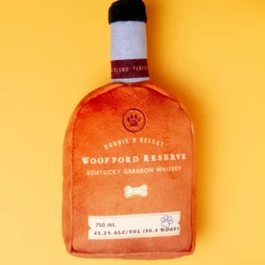 Woofford Reserve Bourbon Squeaky Plush Dog Toy