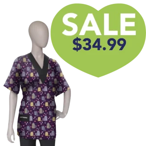 Cordoba Purple Grooming Smock by Artero