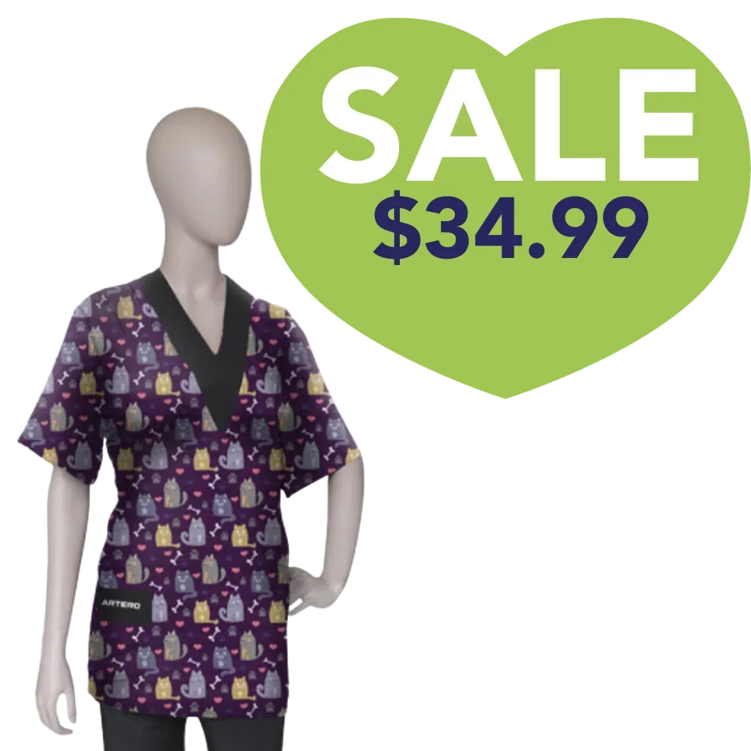 Cordoba Purple Grooming Smock by Artero