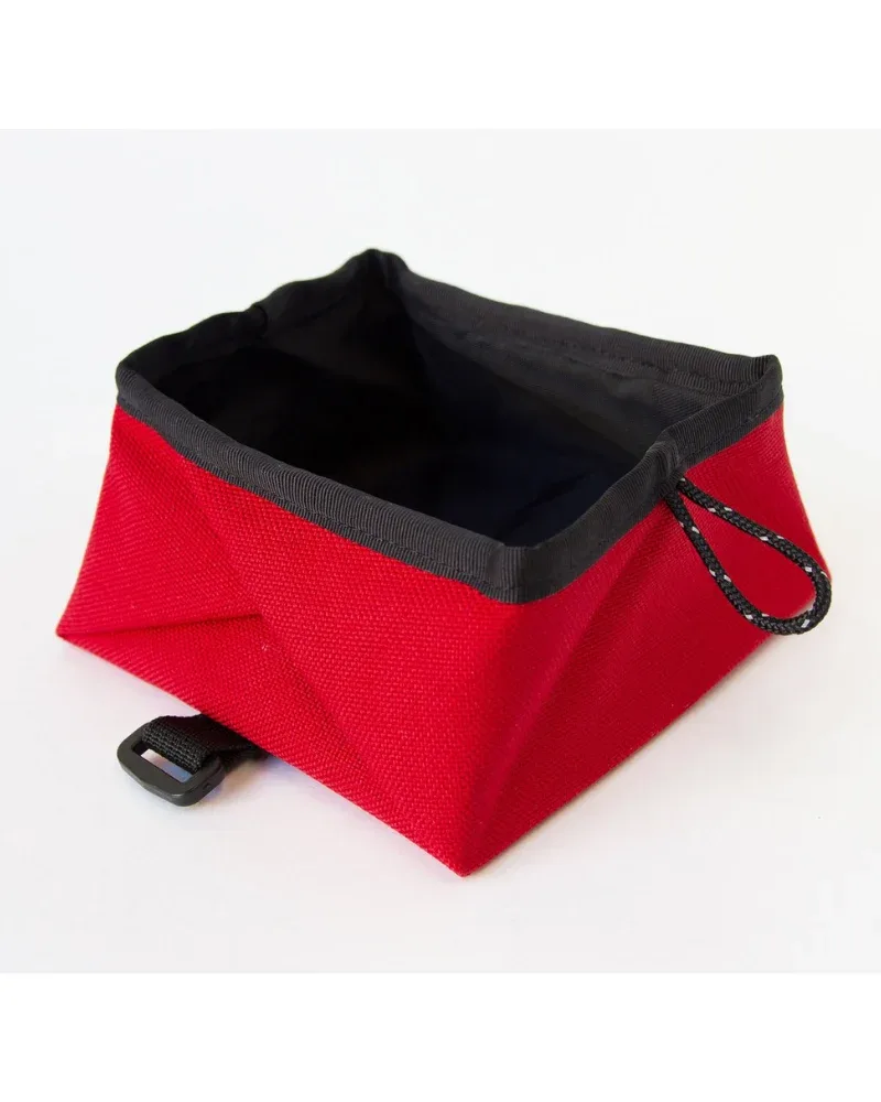Montara Pop-Up Travel Dog Bowl in Red (Made in the USA) (FINAL SALE) - Image 2