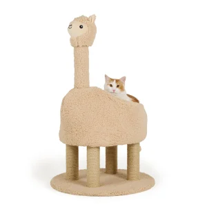 Whisker City® 38-inch Tall Llama Cat Scratch Lounger