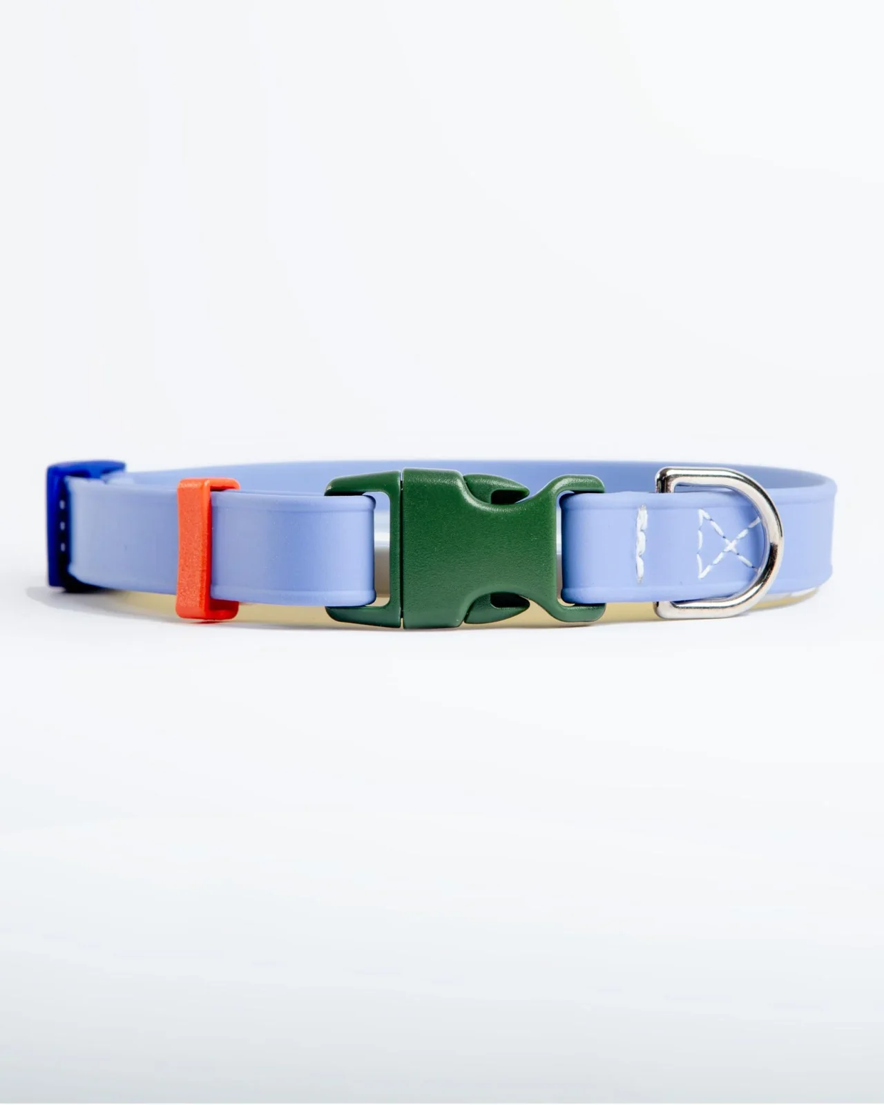 A Walk in the Park Dog Collar in Periwinkle Blue (Made in the USA) - Image 2