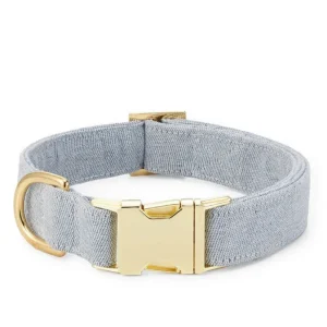Upcycled Denim Dog Collar (Made in the USA) (FINAL SALE)