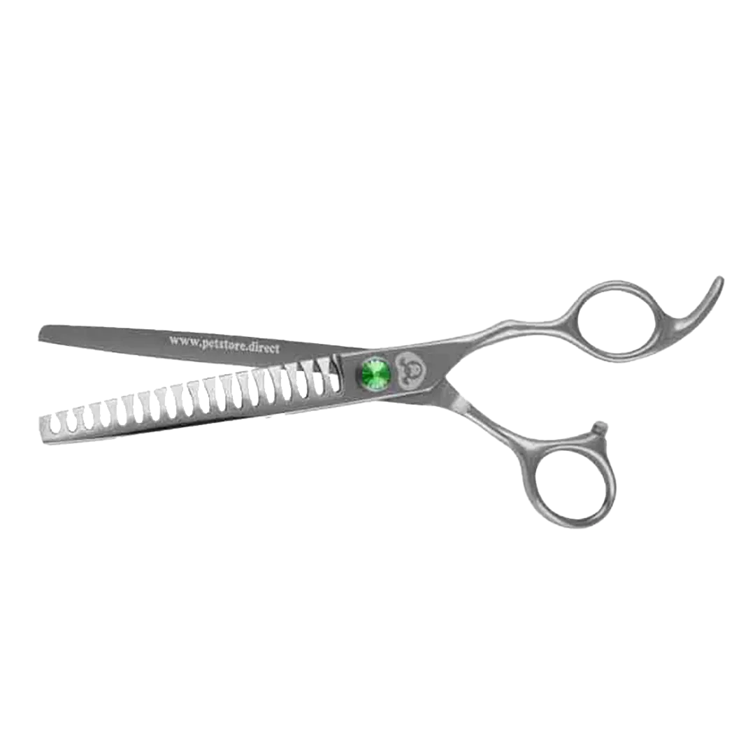 7" 18T Straight Chunker Shears by PetStore.Direct