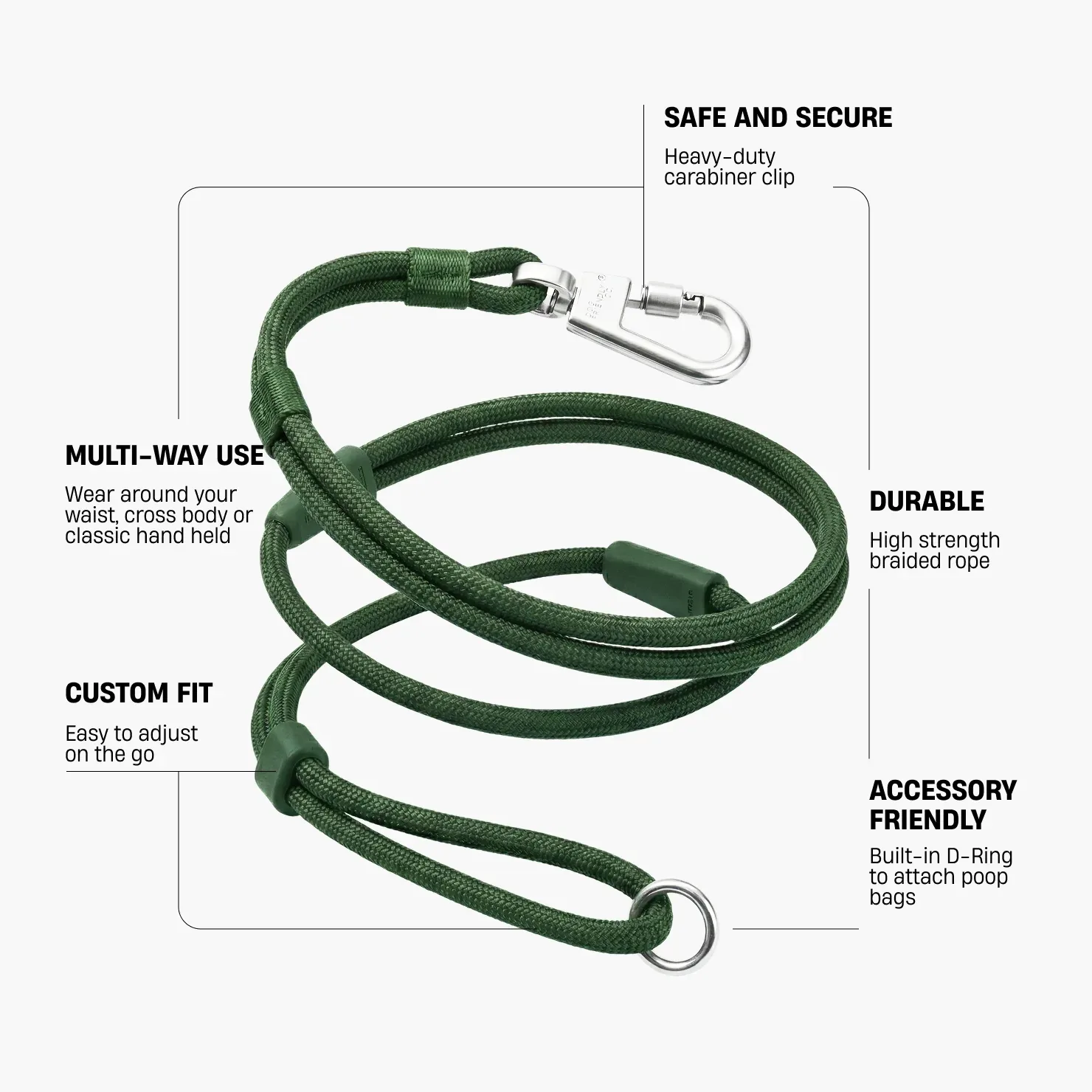 Hands Free Leash - Green Camo - Image 2