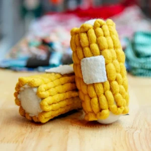 Boiled Wool Corn Dog Toy (FINAL SALE)