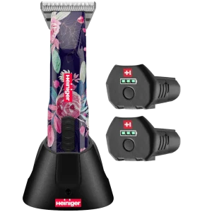 Limited Edition Flower Opal Cordless Clipper with 30W, and 2 Batteries by Heiniger