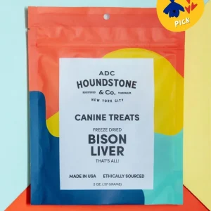 Freeze-Dried Bison Liver Dog Treats (2oz)