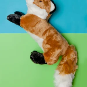Hendrix Fox Squeaky Dog Plush Toy