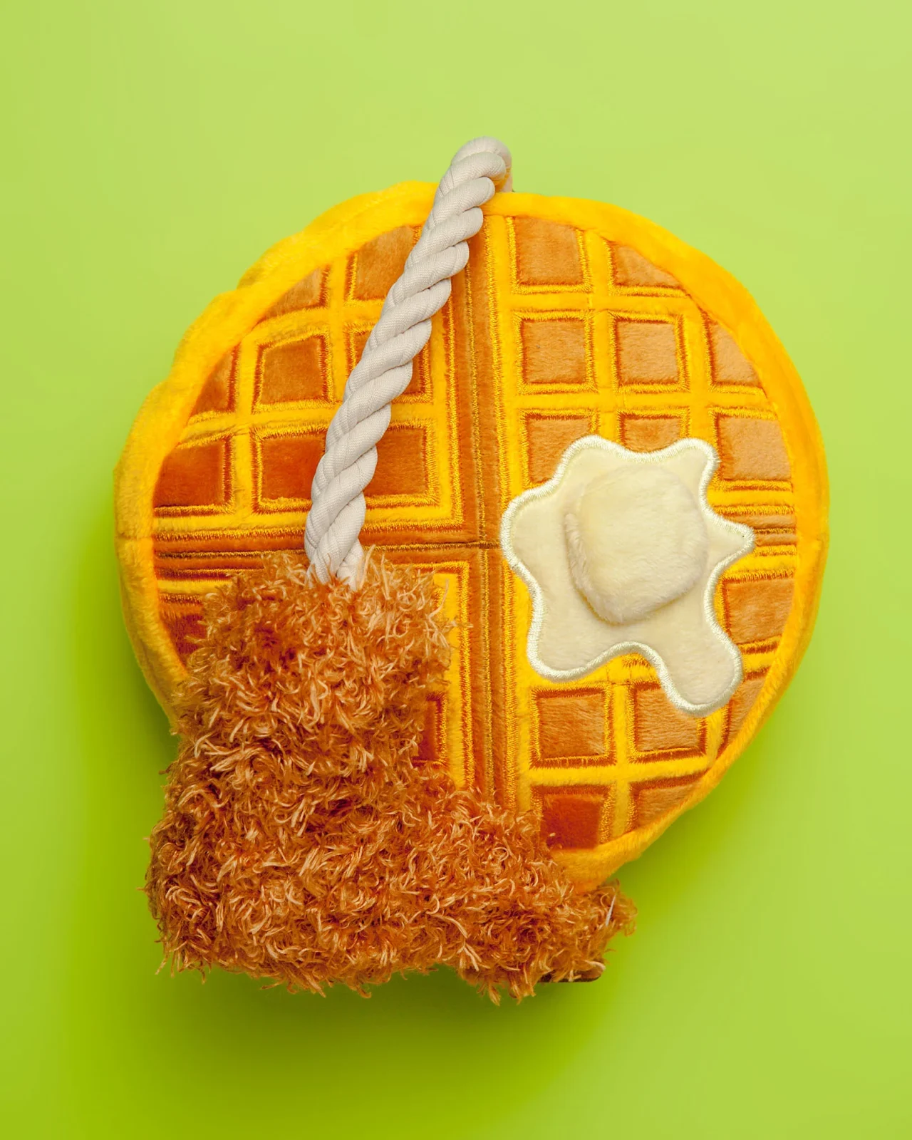 Chicken & Waffles Brunch Squeaky Plush Dog Toy