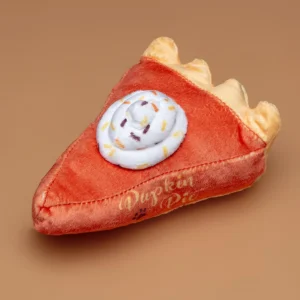 Pupkin Pie Slice Squeaky Plush Dog Toy