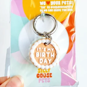 Vintage Birthday Cake Pet Tag