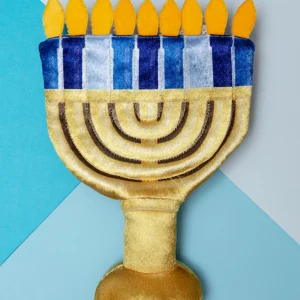 Paw-Nukkah Menorah Squeaky Crinkle Dog Toy