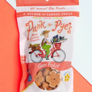Gone Fishin' Salmon & Carrot Gluten Free Dog Treats (Made in the USA)