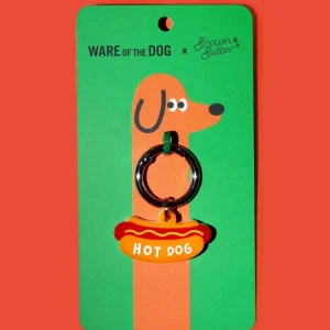 Hot Dog Collar Charm