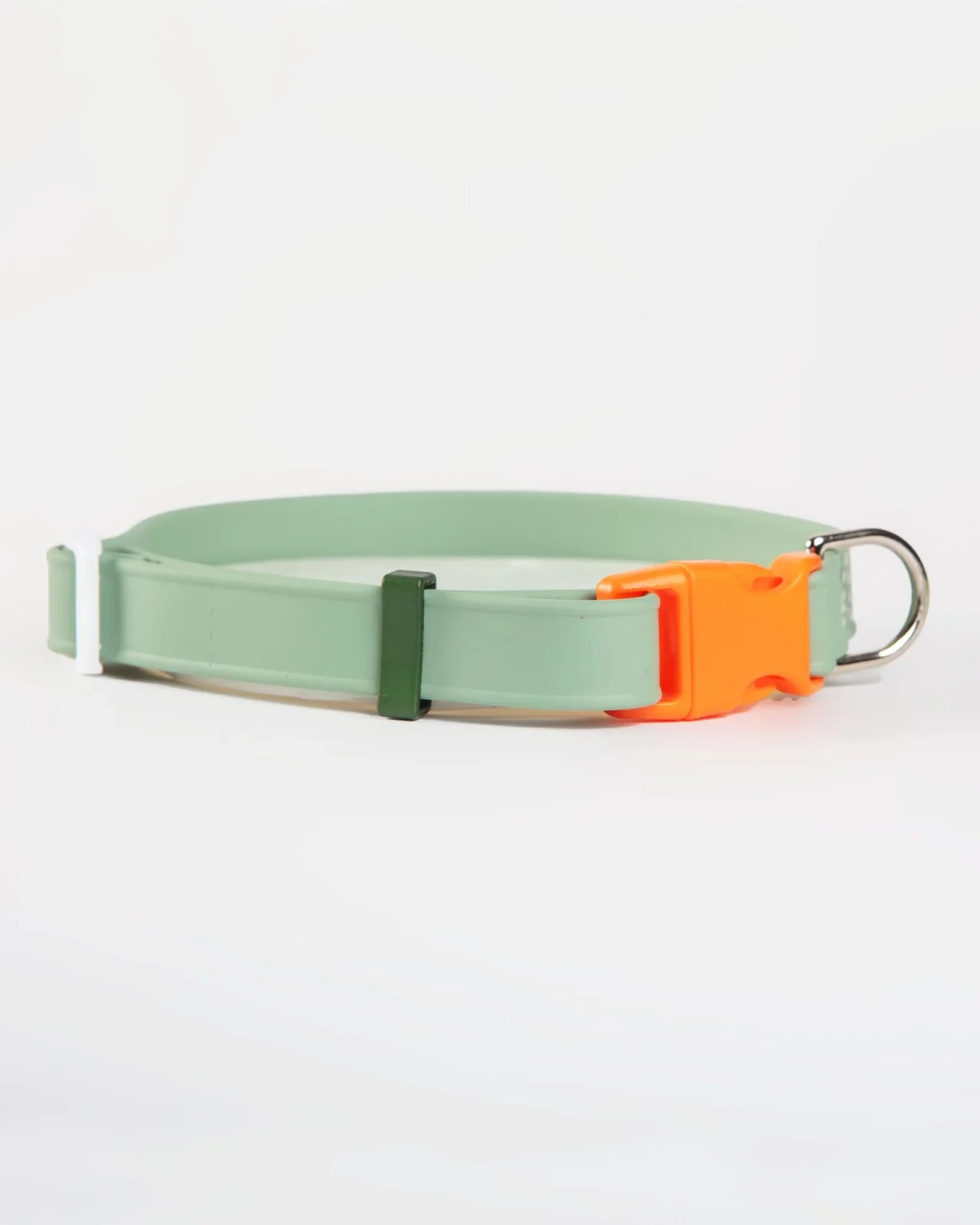 A Walk in the Park Dog Collar in Sage Green (Made in the USA)