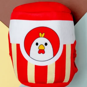 Bucket O'Chicken Interactive Plush Squeaky Dog Toy