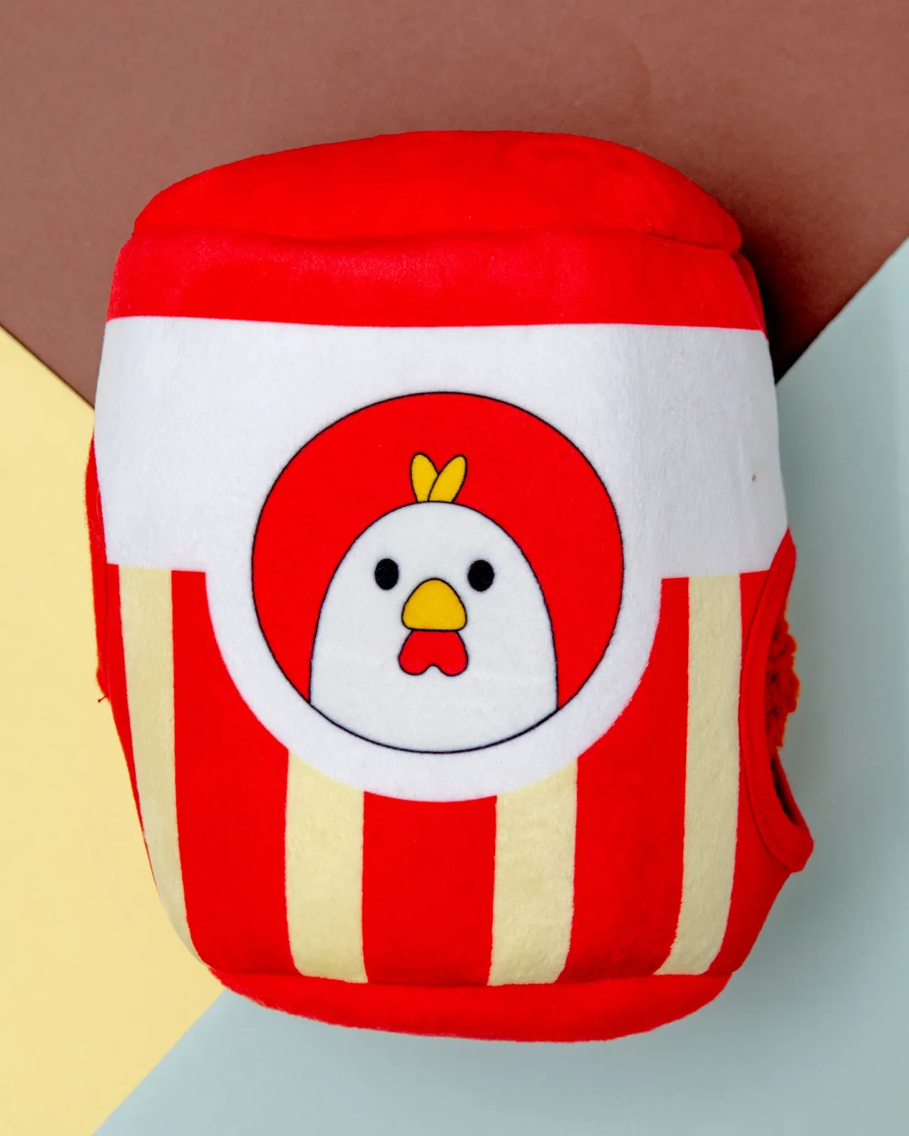 Bucket O'Chicken Interactive Plush Squeaky Dog Toy