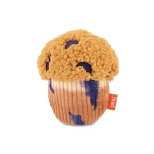 Berry Blast Muffin Squeaky Plush Dog Toy