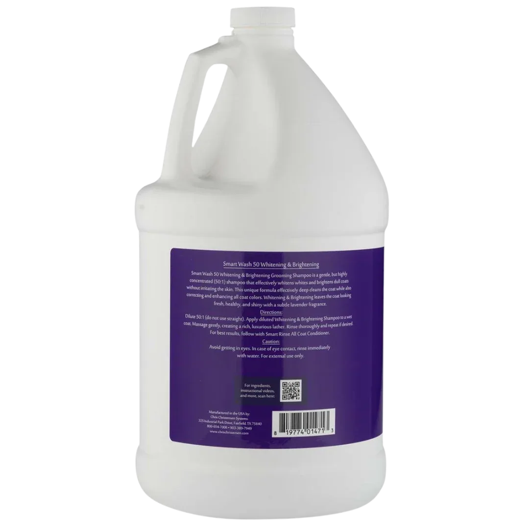 Smart Wash 50 Whitening & Brightening Grooming Shampoo Gallon by Chris Christensen - Image 2