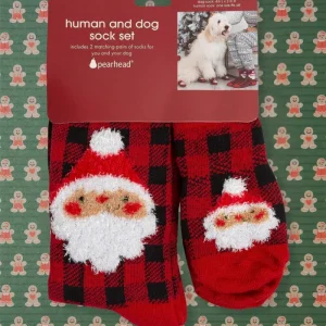 Matching Dog & Human Holiday Socks
