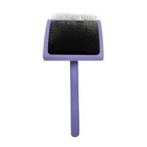 Large Curved Karben Lavender Slicker Brush by Chris Christensen