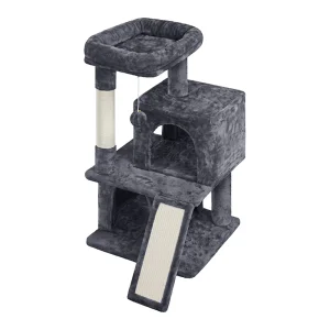 Yaheetech 36-in Multi-Level Cat Tree with 2 Condos and Scratching Board