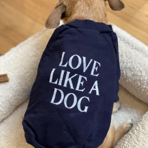 Cut-Sleeve “Love Like a Dog” T-Shirt (Made in the USA) (FINAL SALE)