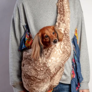 Faux Fur Sling Dog Carrier Bag (Made in the USA) (FINAL SALE)
