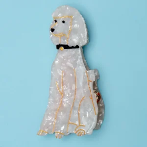 Hand Painted Poodle Hair Clip