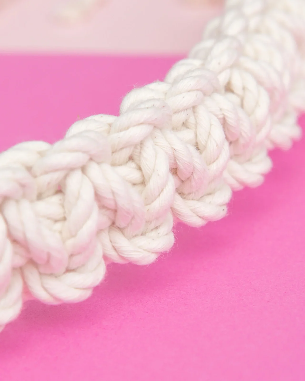 Macrame Seat Belt Dog Restraint in Natural (Made in the USA) - Image 2