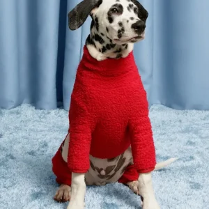 Hot Sauce Fleece Dog Onesie