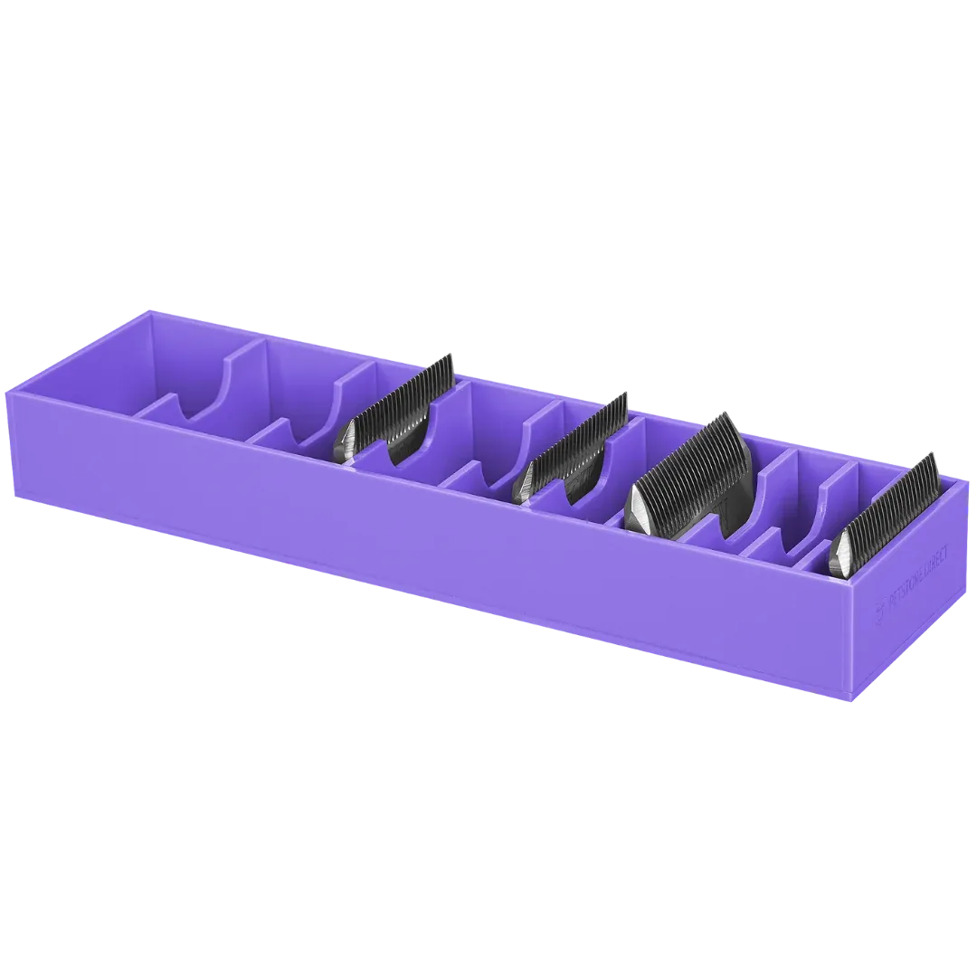 Wide 10 Blades/Combs Guard Holder Lavender by PetStore.Direct
