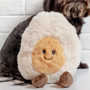 MY BFF Egg Plush Dog Toy In Ivory (FINAL SALE)