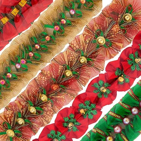50 Christmas Color Bows – Surprise Design and Size by Cecilia bows