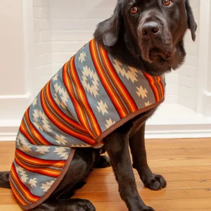 Denim Sunset Blanket Dog Coat <>
